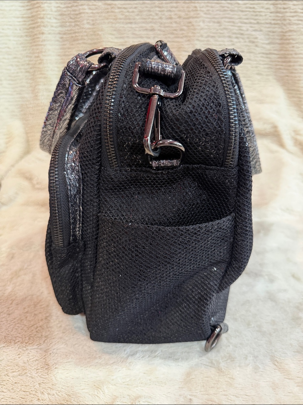 Black Sequin Crossbody Bag - Unbranded - Picture 5 of 7
